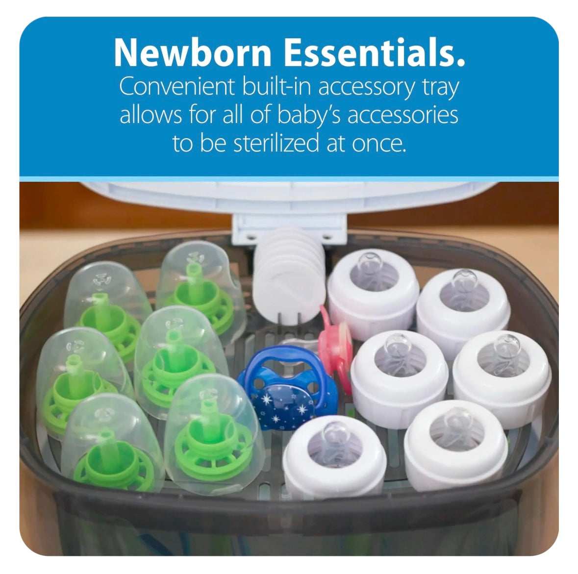 Electric Baby Bottle Washer and Sterilizer with Bottle Warming Features Brown’s