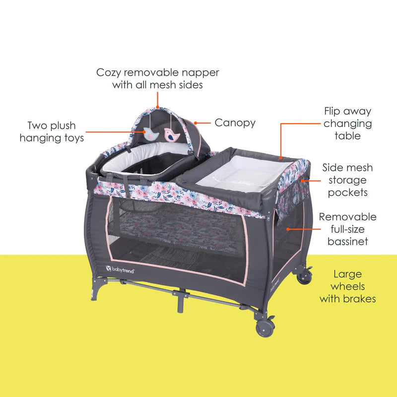 4-in-1 Bassinet Changing Table and Pack-n-Play